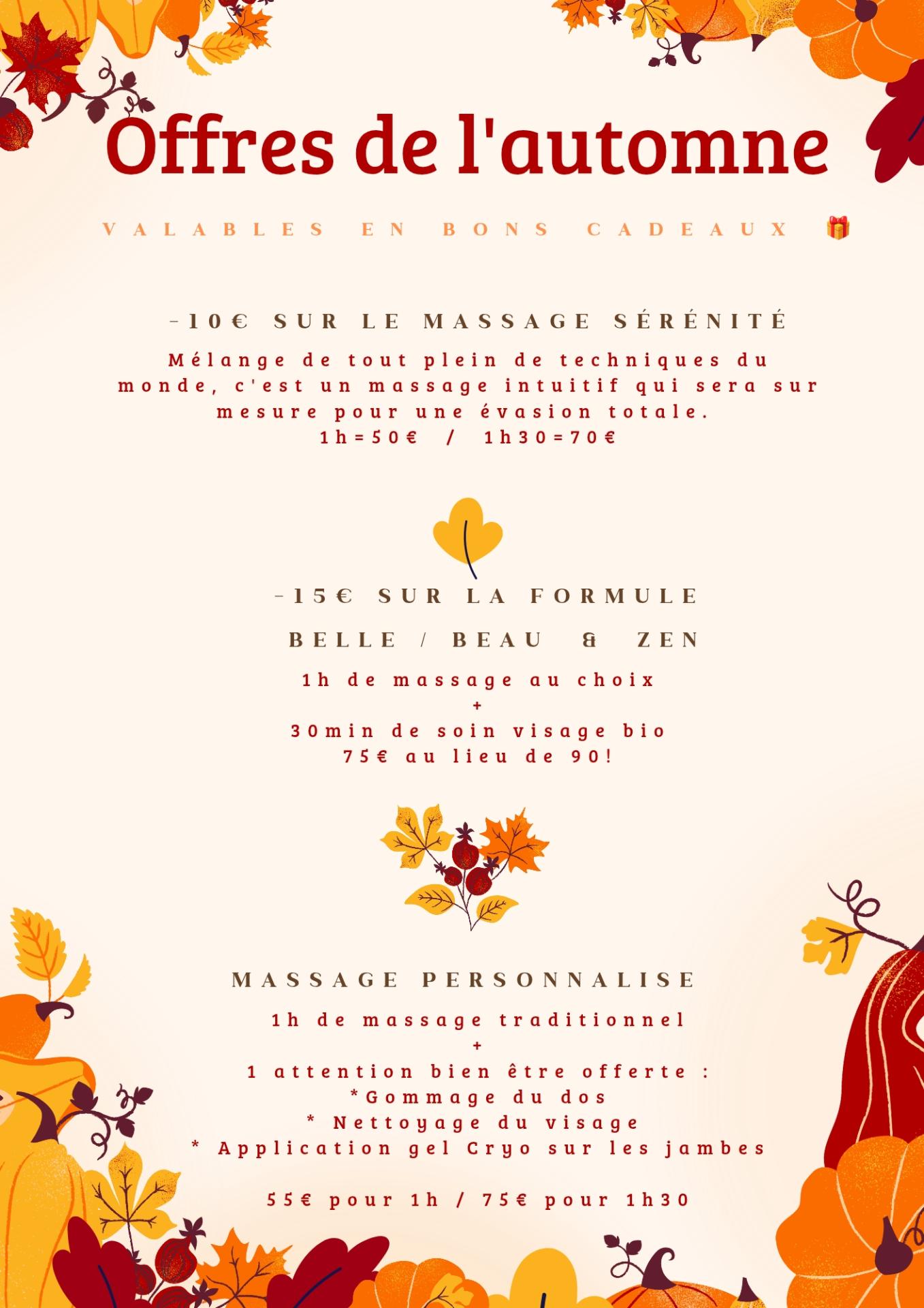 Offres de l automne